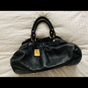 Marc Jacobs black leather medium-sized side bag